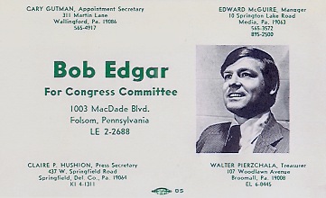 Bob Edgar Post Card