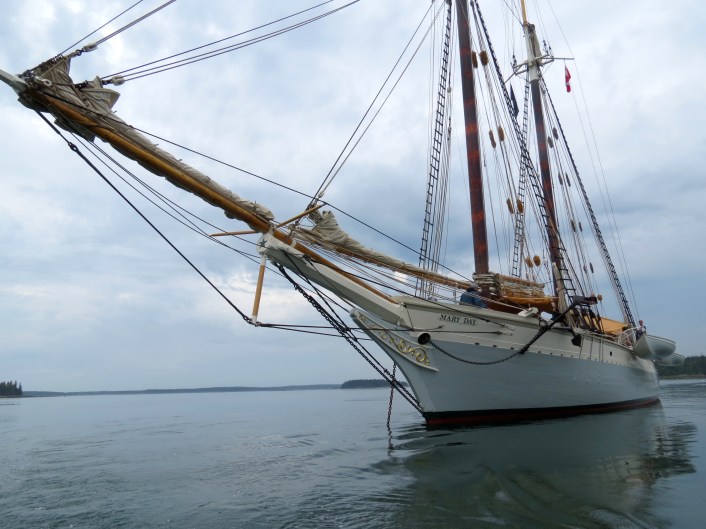 Mary Day at anchor.